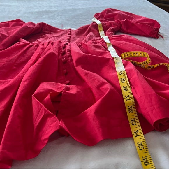 NWT Anthropologie Maeve Puff-Sleeved Sweetheart Mini Dress - Picture 8 of 8